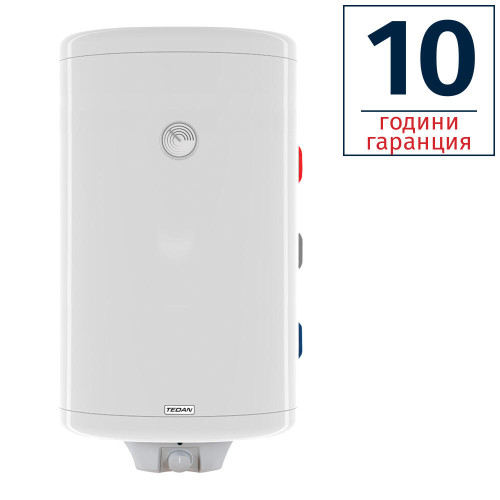 БОЙЛЕР TEDAN COMBI MAX INOX 120л, вертикален, неръждаем, една серпентина, изводи отдясно, извод за термосонда, 3kW